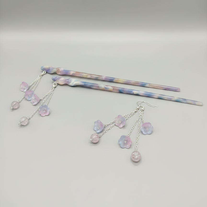 Aurora Swirl Sterling Silver Earrings