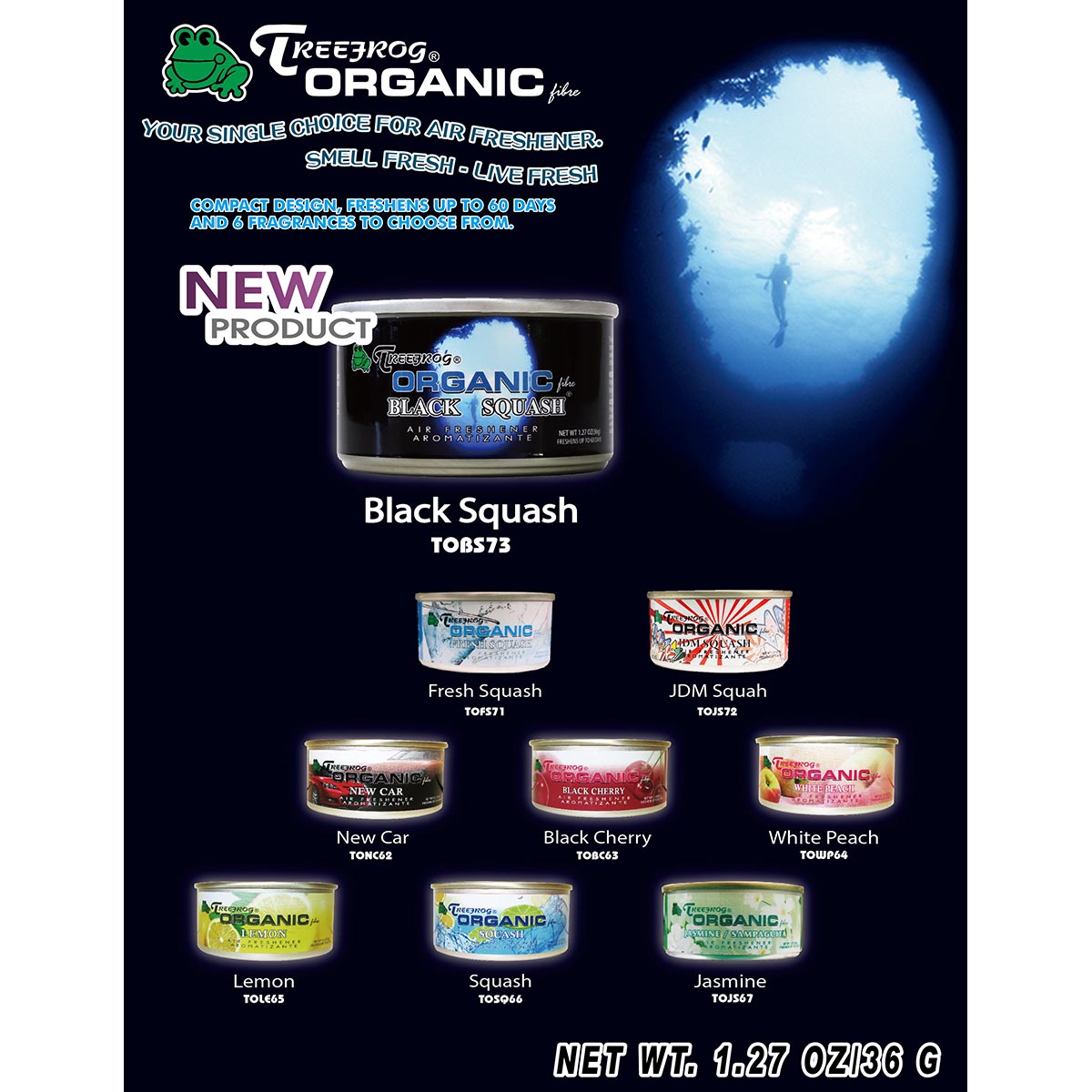 TREEFROG ORGANIC FIBRE - JDM SQUASH