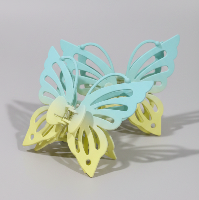 L DOUBLE Layer Sharp Butterfly Wings Hair Clip