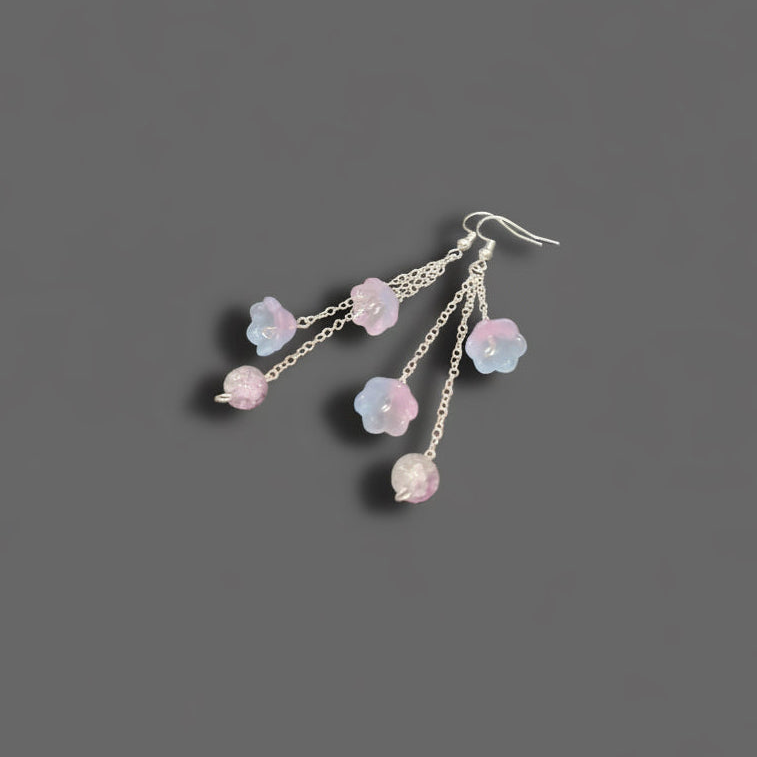 Aurora Swirl Sterling Silver Earrings