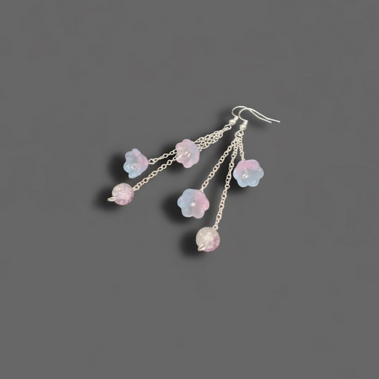 Aurora Swirl Sterling Silver Earrings