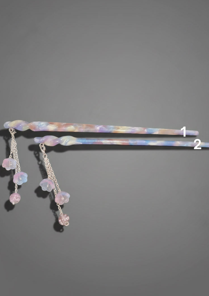 Illumination Hair Pin in Aurora Swirl
