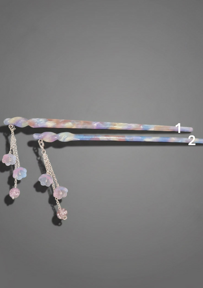 Illumination Hair Pin in Aurora Swirl