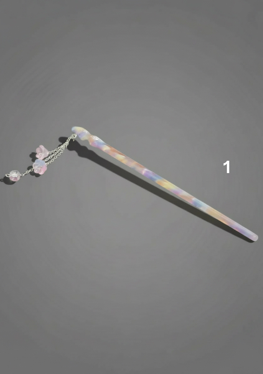 Illumination Hair Pin in Aurora Swirl