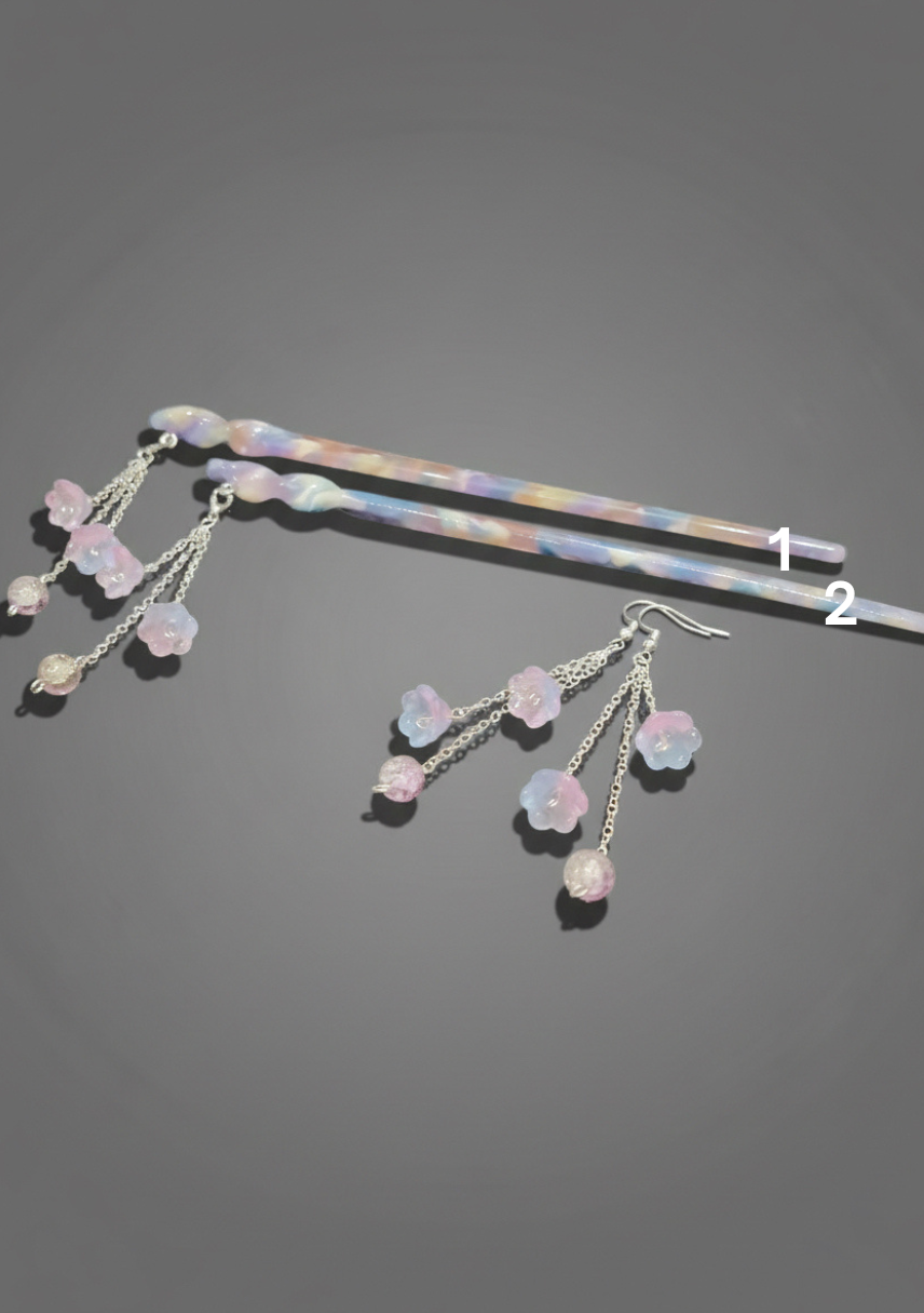 Illumination Hair Pin in Aurora Swirl