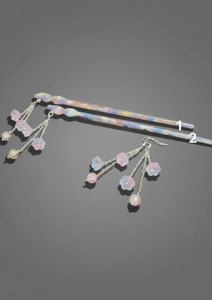 Illumination Hair Pin in Aurora Swirl