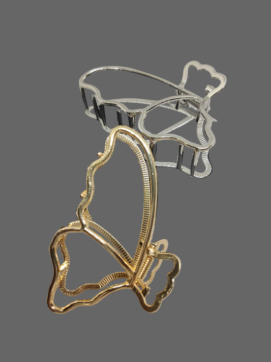 M HOLLOW Metal Butterfly Wing Hair Clip