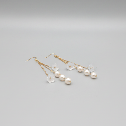 Cerulean Mist Gold Plated Earrings