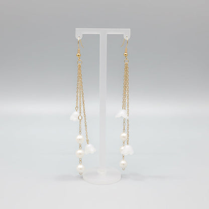 Cerulean Mist Gold Plated Earrings