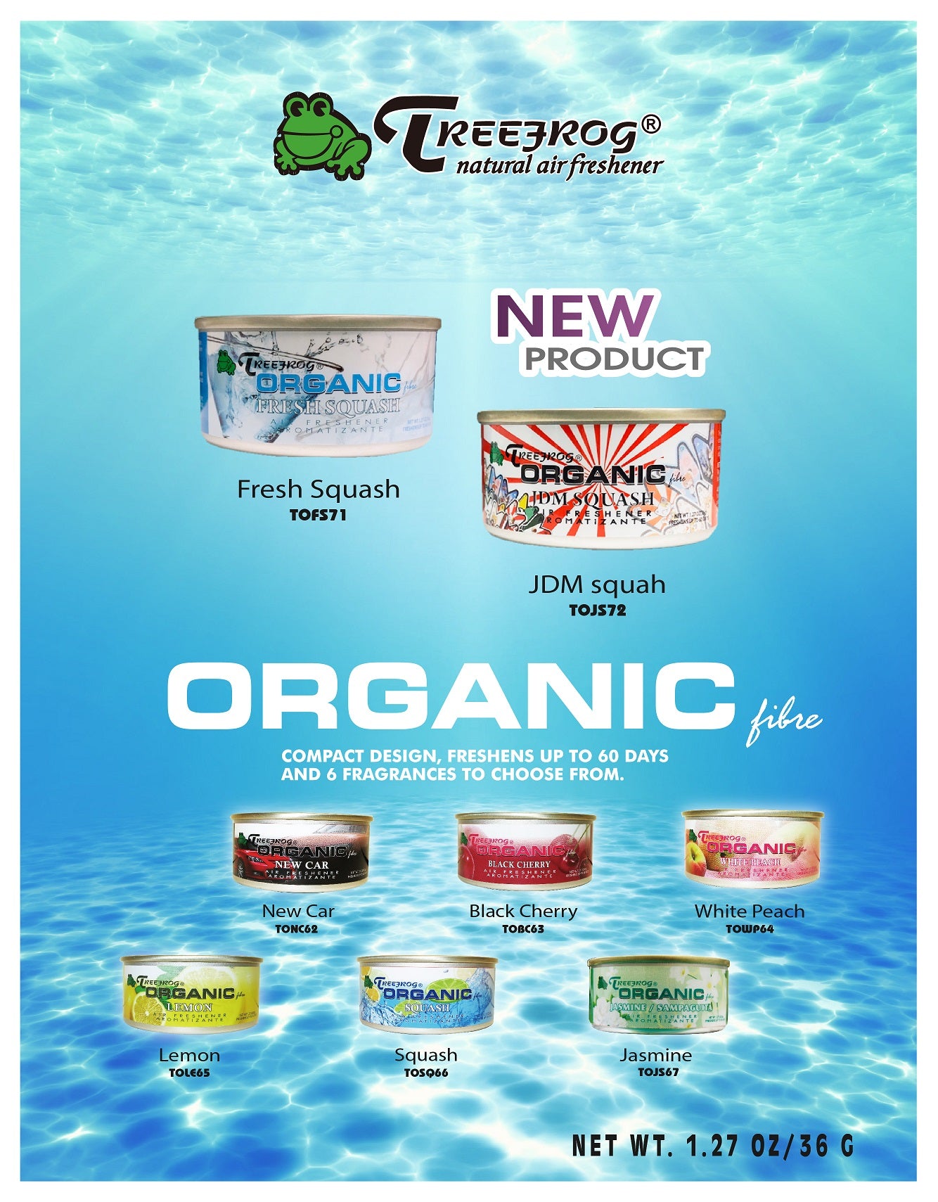 TREEFROG ORGANIC FIBRE - WHITE MUSK