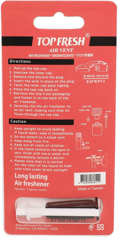 TREEFROG TOP FRESH AIR VENT - WHITE PEACH